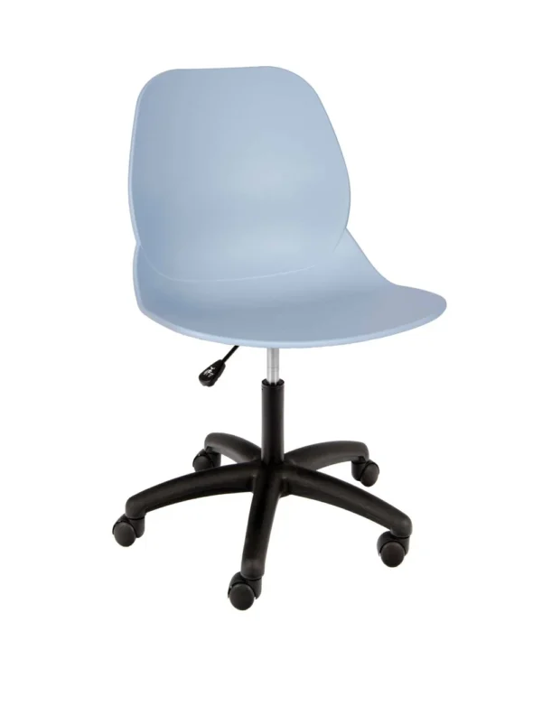 Shoreditch ECO Shell Office Chair (BLK) Blue