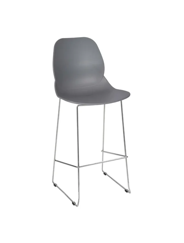 Shoreditch ECO Shell E Frame High Stool Pastel White