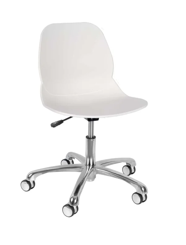 Shoreditch ECO Shell Office Chair (Aluminium) White