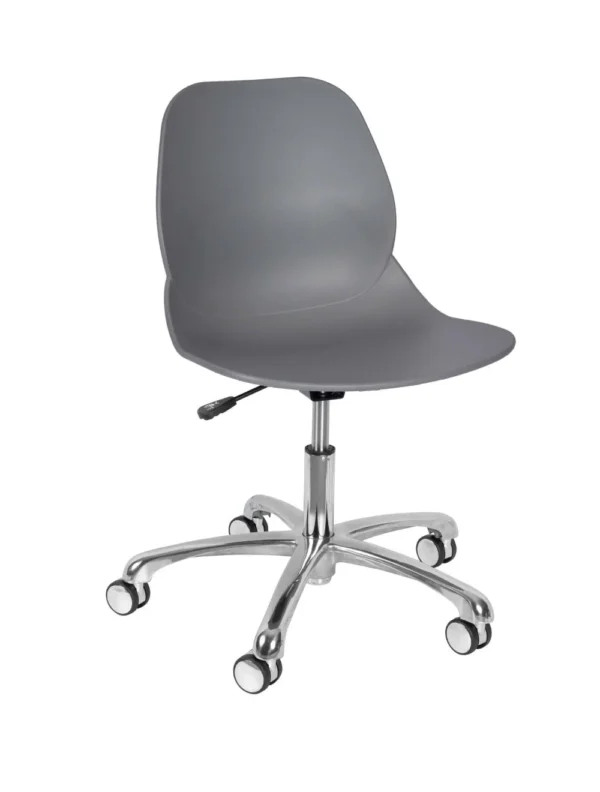 Shoreditch ECO Shell Office Chair (Aluminium) Grey