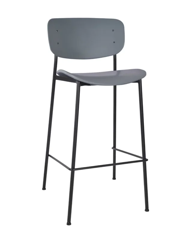 Greenwich High Stool-Gray