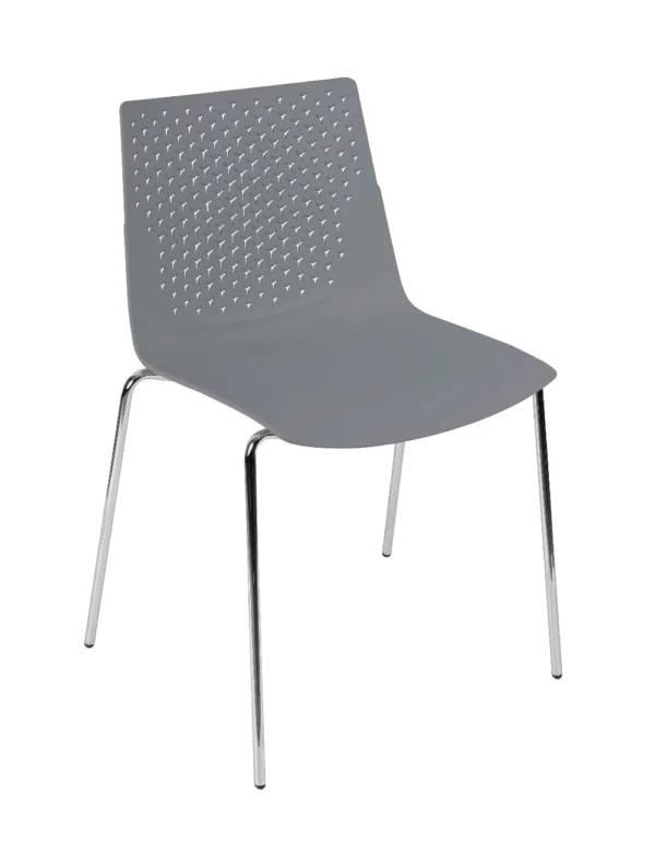 Flex 4 Leg Side Chair Gray