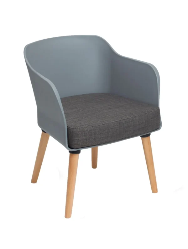 Poppy Tub Chair (4 leg) Grey