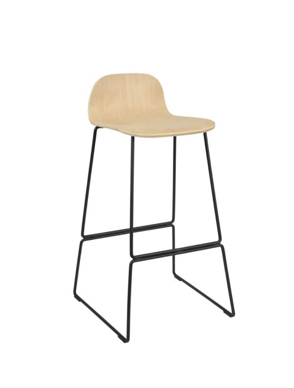 Copenhagen Stool 750 Skid Frame (Black) (Raw)