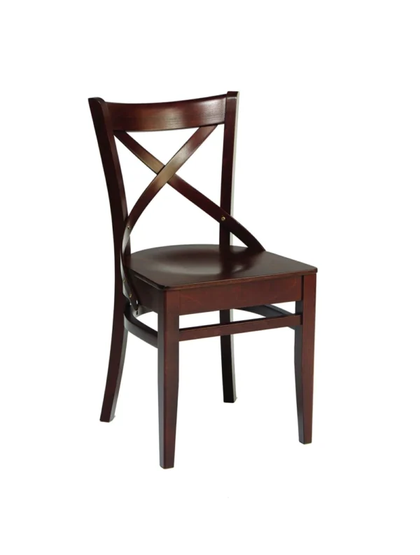 Reading Side Chair Veneer / Solid Beech Cross Back