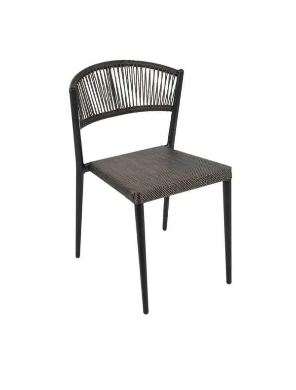 Vienna Side Chair Bronze / Resin Weave & EPC Aluminium