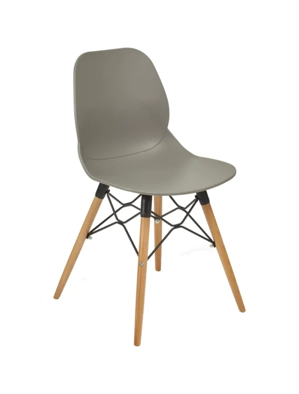 Shoreditch UPH Side Chair - K Frame (Beech) Grey