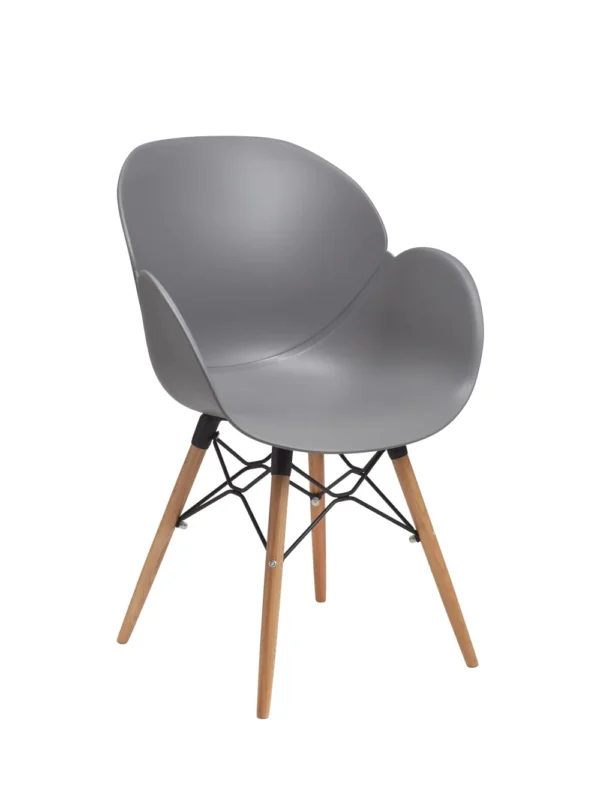 Shoreditch Armchair - K Frame (Beech) Grey