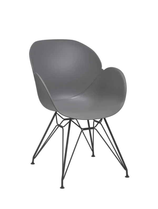 Shoreditch Armchair - M Frame (Black) Grey