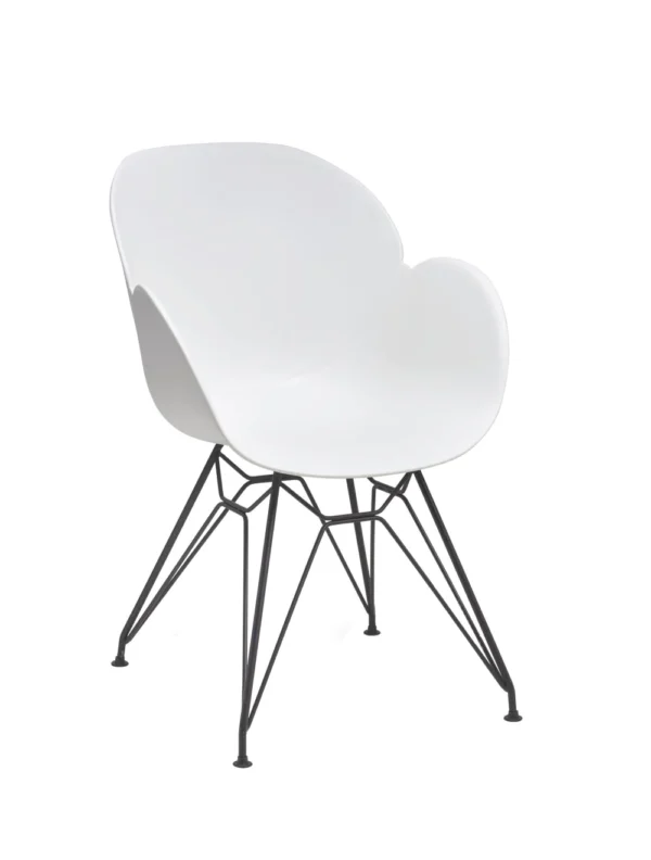 Shoreditch Armchair - M Frame (Black) White