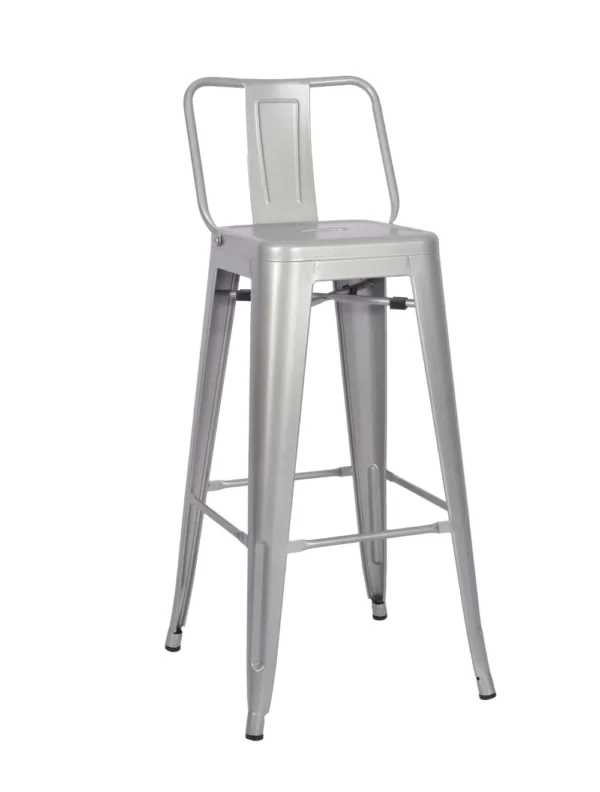 Paris High Stool with Back Rest