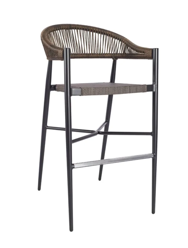 Vienna High Stool Bronze / Resin Weave & EPC Aluminium