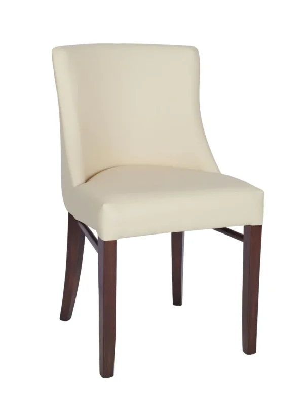 Repton Side Chair - Walnut / Ivory Upholstered Ivory