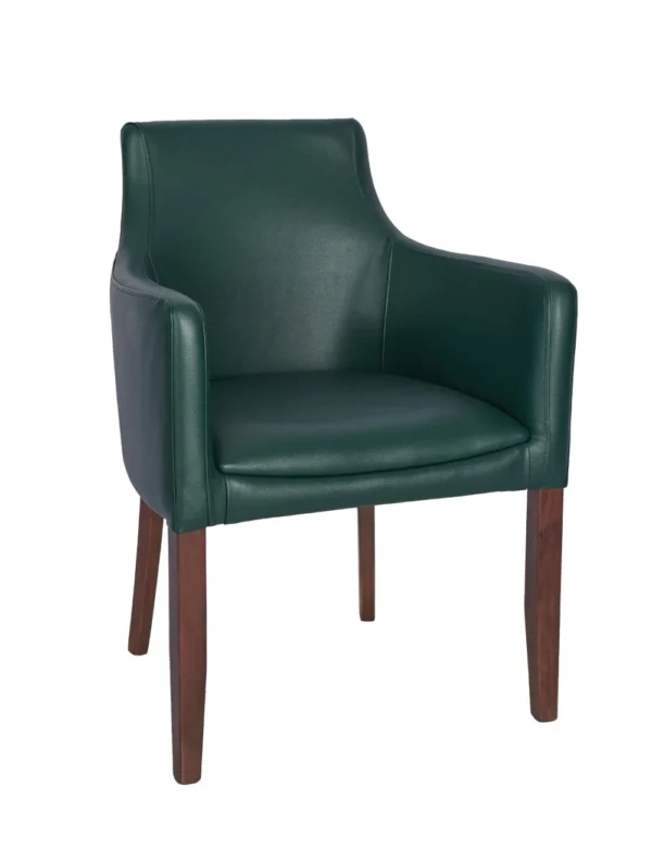 Repton Armchair - Walnut / Moss Green
