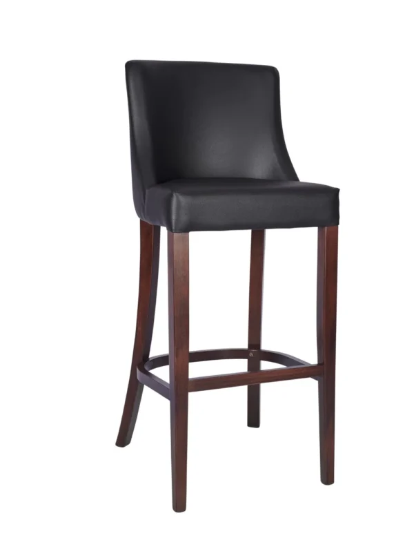Repton High Stool - Walnut / Black