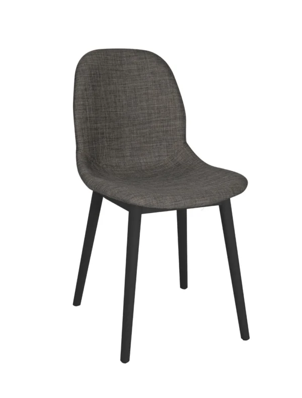 Shoreditch Side Chair - T Frame (Black) Grey UPH
