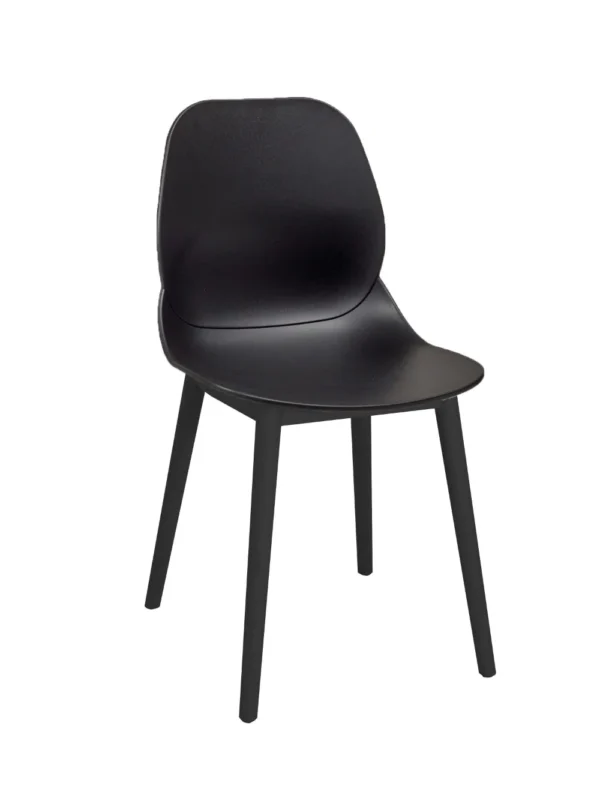 Shoreditch Side Chair - T Frame (Black) Black