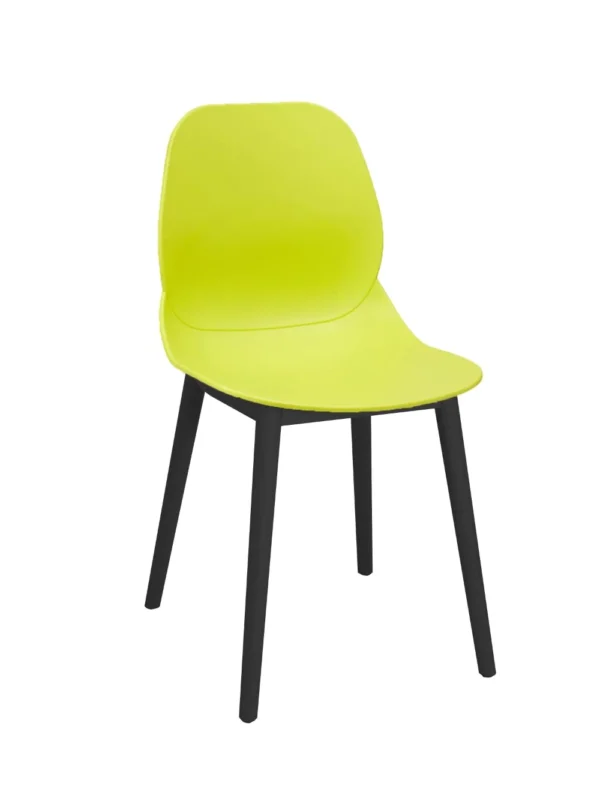 Shoreditch Side Chair - T Frame (Black) Lime