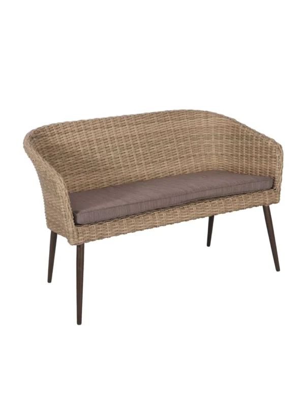 Hanover 2 Seater Grey / Resin Weave & EPC Aluminium