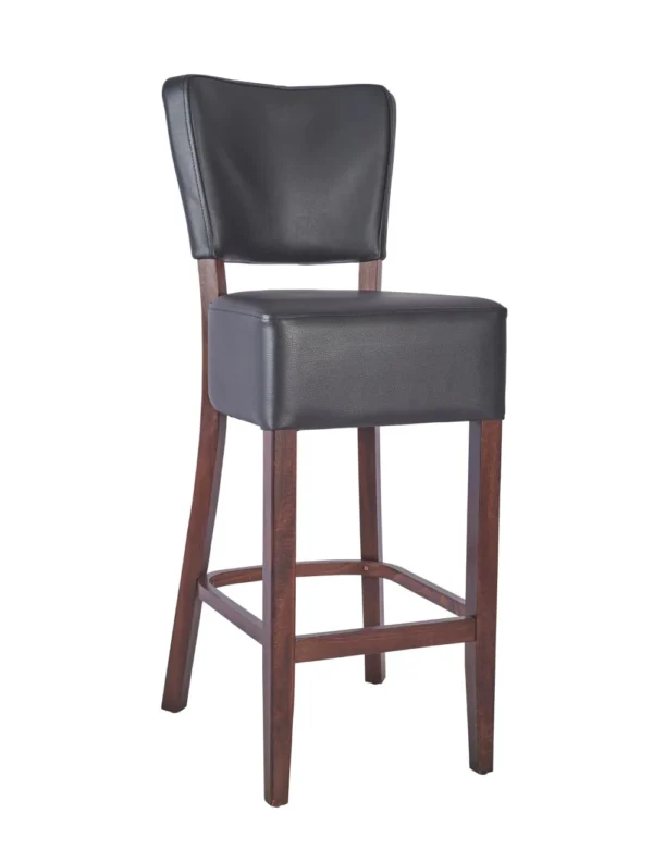 Trent High Stool UPH - Walnut / Black