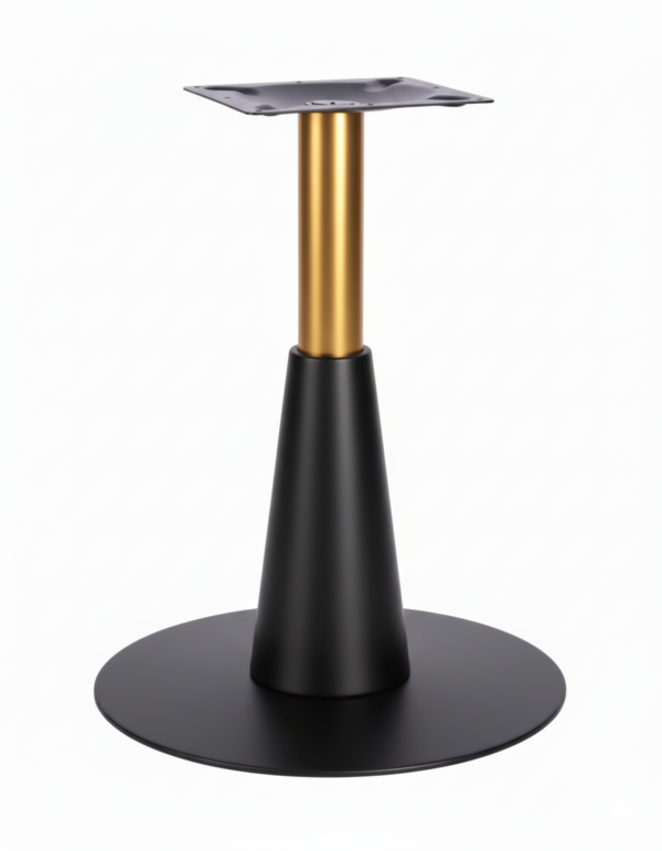 Ares Lrg Base (Black)  Dining (Brass)  400mm Slv (Black)