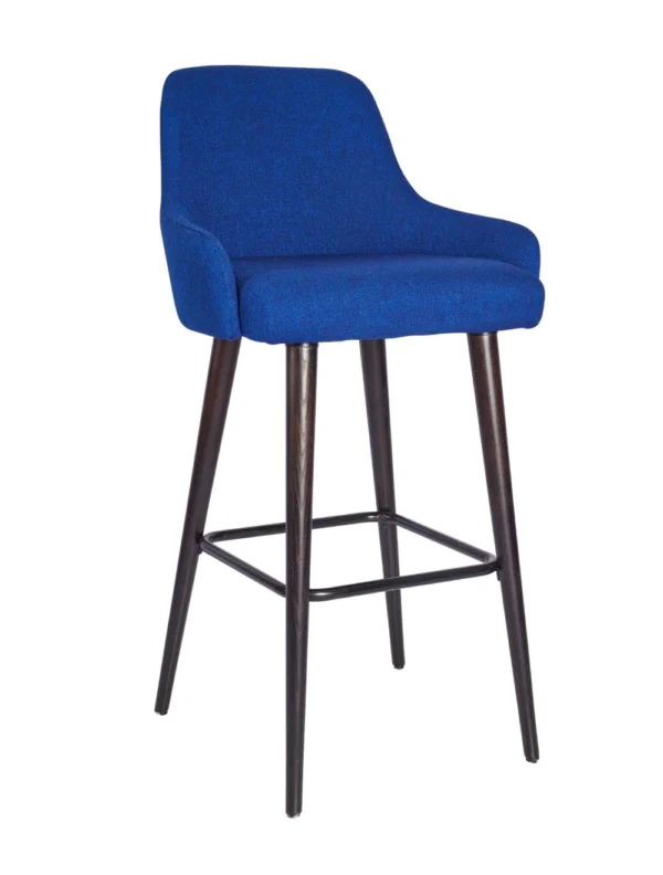 Camden High Stool - Lacquered Legs RFU / Brass Foot Rest