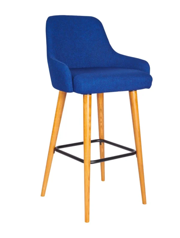 Camden High Stool - Raw Legs RFU / Raw Legs / Black Foot Rest