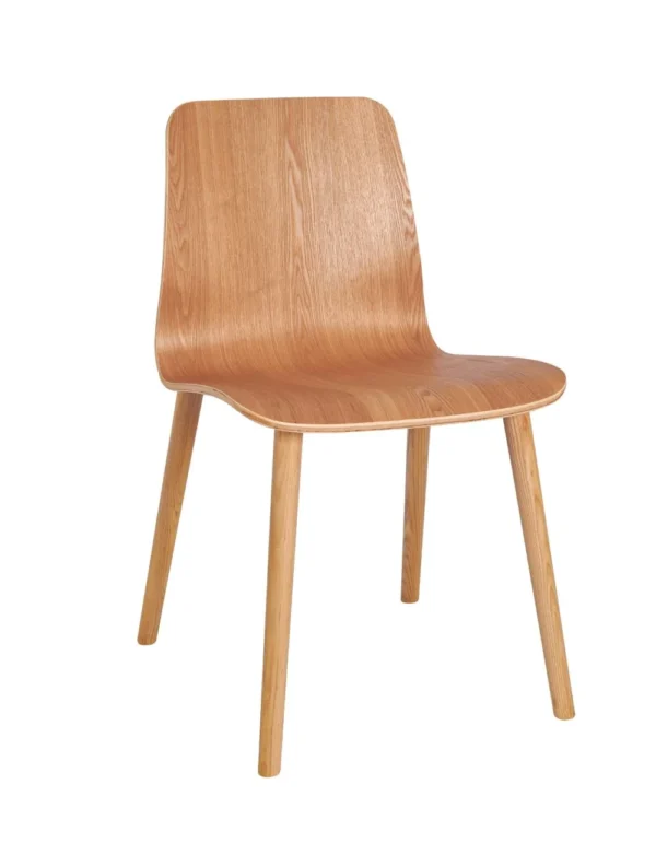 Copenhagen Side Chair RFU Shell Wood Legs Raw
