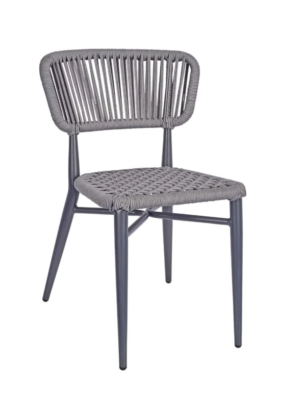 Madrid Side Chair (Grey) Grey / PL Rope / EPC Aluminium