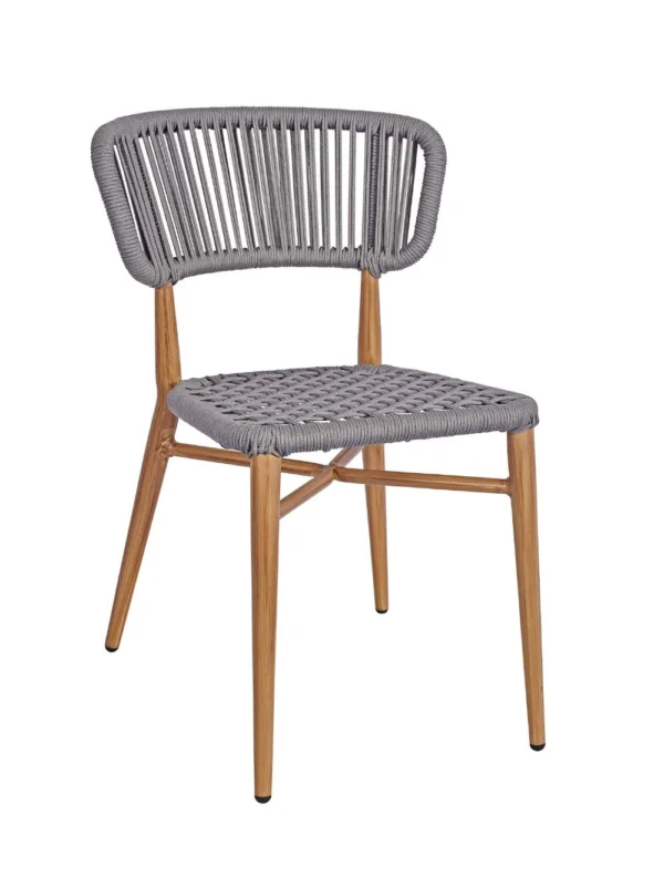 Madrid Side Chair (Natural) Natural / PL Rope / EPC Aluminium