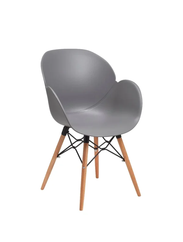 Shoreditch UPH Armchair - K Frame (Beech) Grey