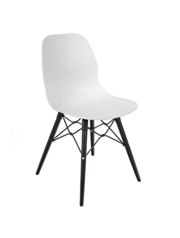 Shoreditch Side Chair - K Frame (Black) White