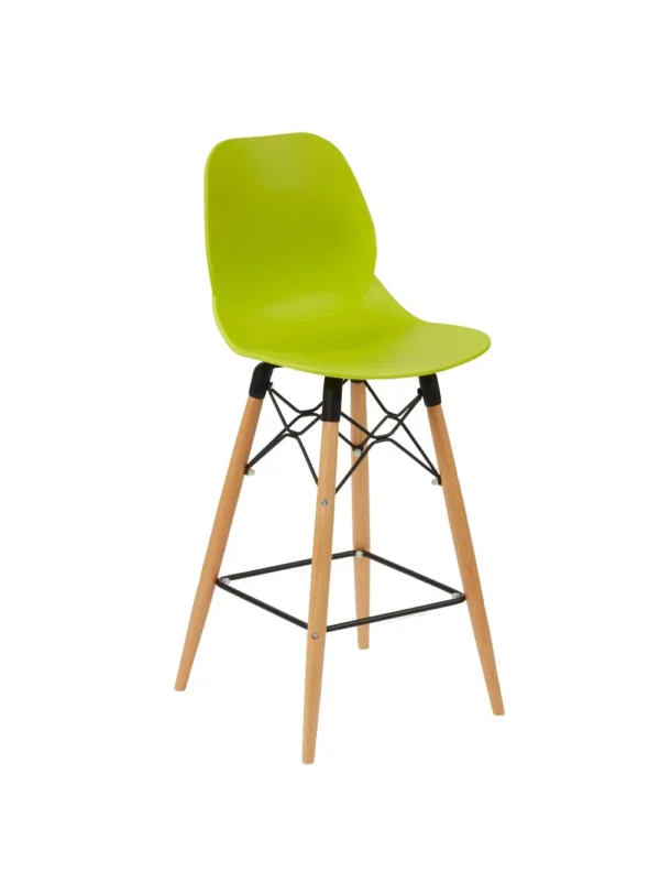 Shoreditch Mid Height Stool - K Frame (Beech) Lime