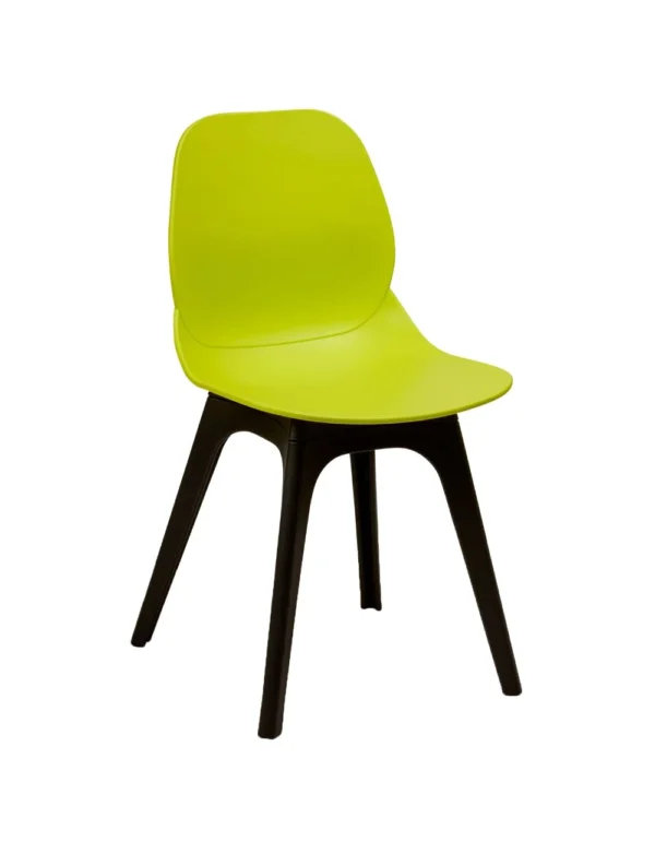 Shoreditch Side Chair - R Frame (Black) Lime
