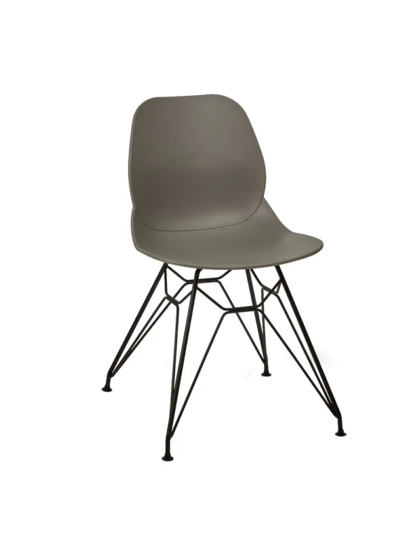 Shoreditch UPH Side Chair - M Frame (Black) Grey