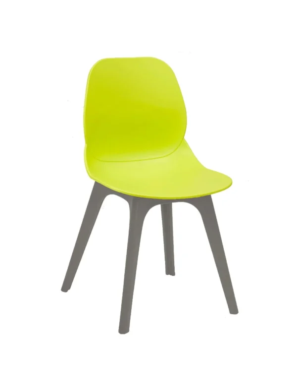 Shoreditch Side Chair - R Frame (Grey) Lime