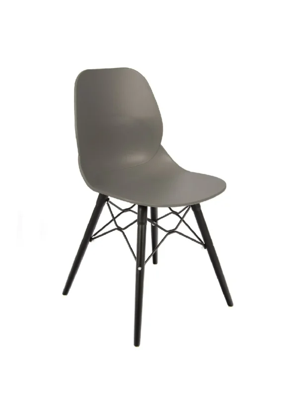 Shoreditch UPH Side Chair - K Frame (Black) Grey