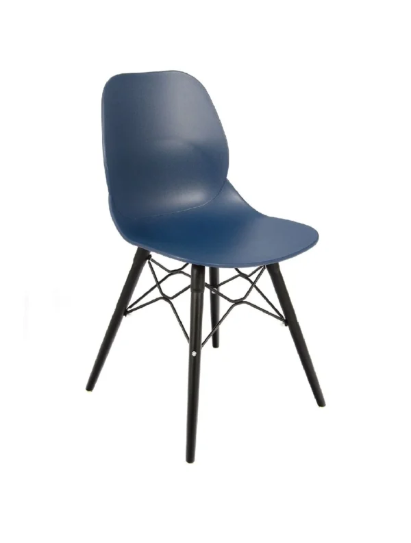 Shoreditch Side Chair - K Frame (Black) Navy