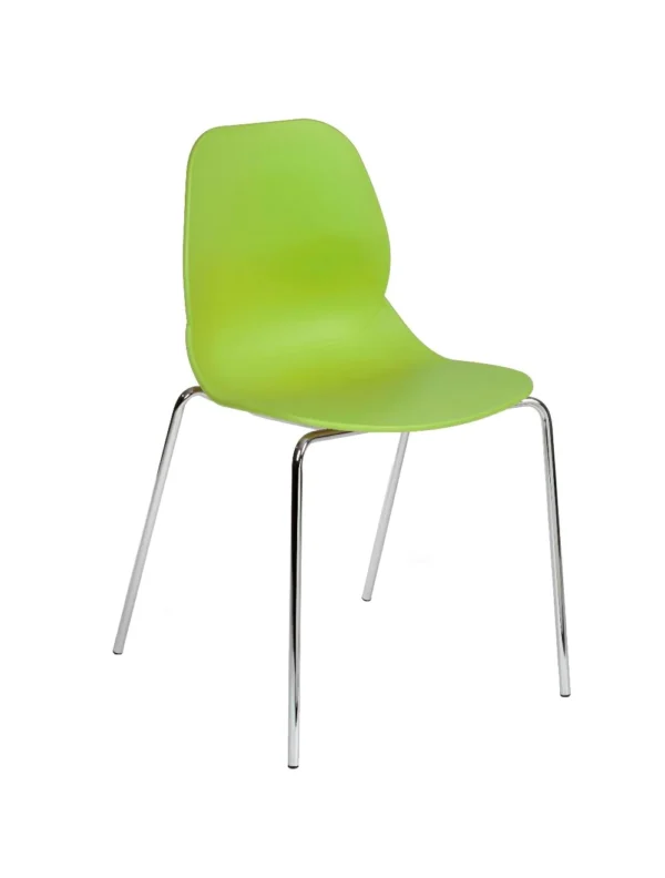 Shoreditch Side Chair - F Frame (4 Leg/Stackable) Lime