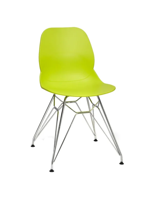 Shoreditch Side Chair - N Frame (Chrome) Lime
