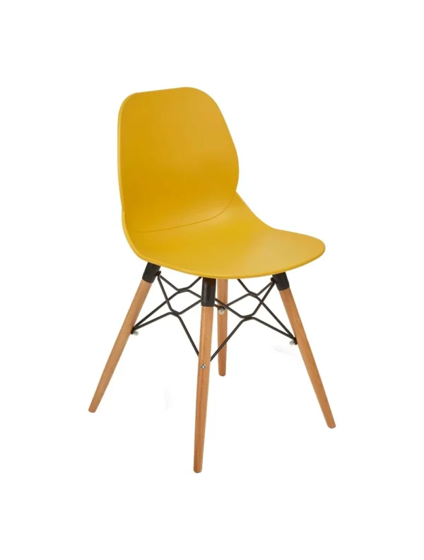 Shoreditch Side Chair - K Frame (Beech) Mustard