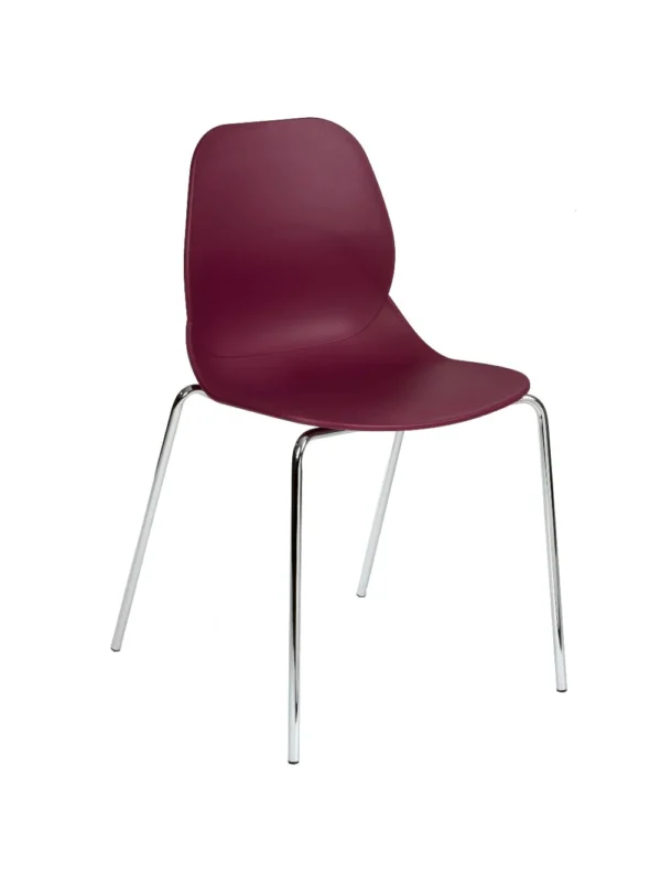 Shoreditch Side Chair - K Frame (Beech) Plum