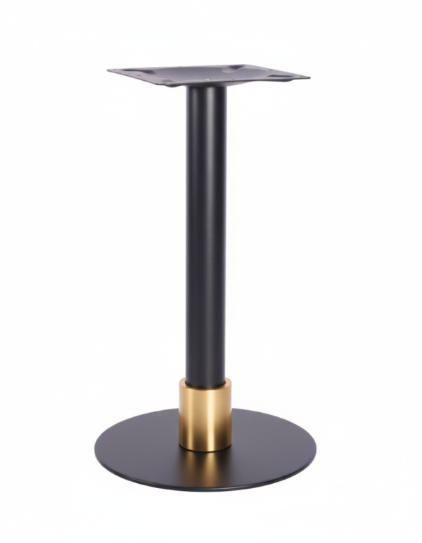 Atlas Sml Base (Black)  Dining (Black)  120mm Slv (Brass)