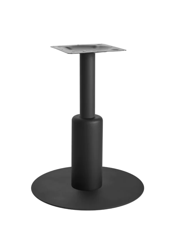 Titan Lrg Base (Black)  Poseur (Black)  365mm Slv (Brass) Steel - Vintage Brass & Black Finish