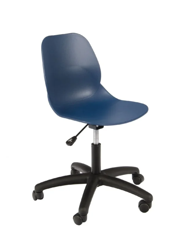 Shoreditch Office Chair (Black Base) Navy/Black Base