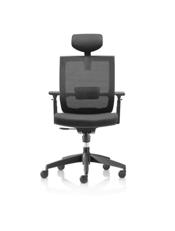 Granada High Mesh Back Office Chair + Headrest Black / Mesh Fabric