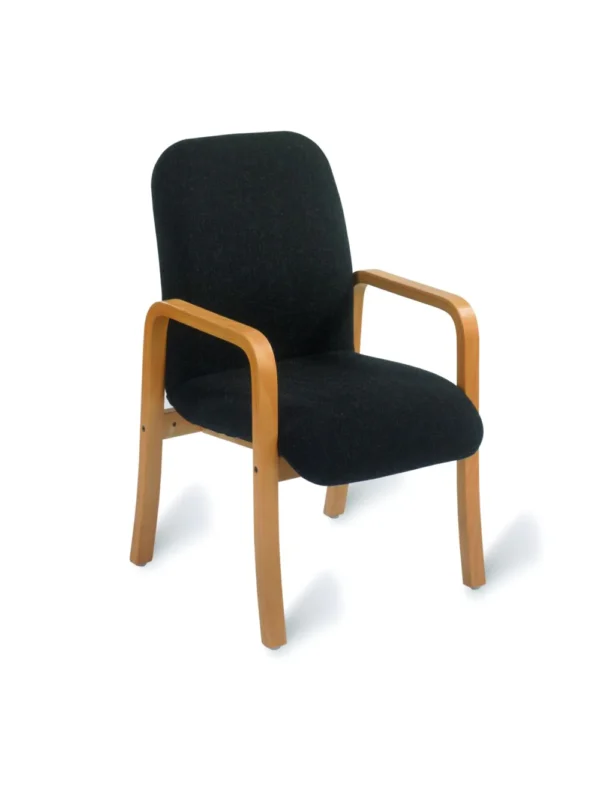 Reception Armchair Natural Beech Faced / PU Lacquered