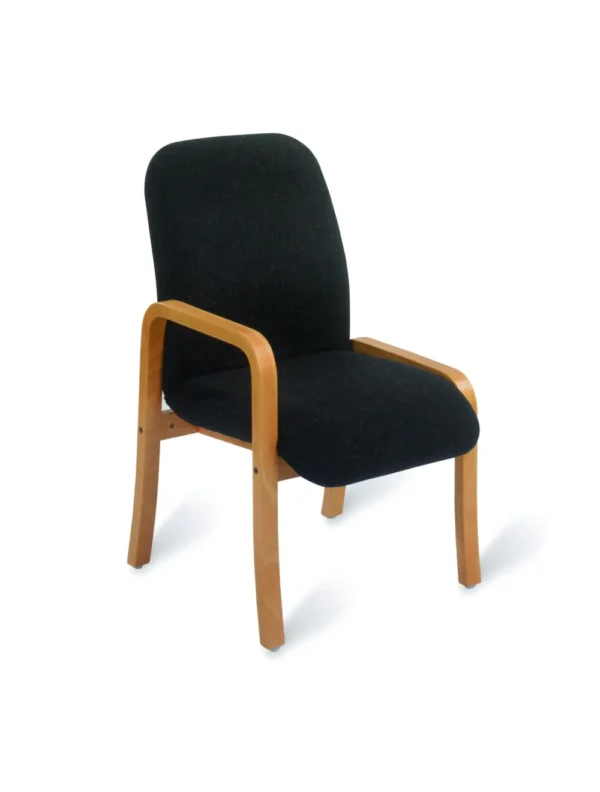 Reception Right Armchair Natural Beech Faced / PU Lacquered