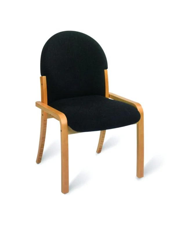 Rocky Stacking Side Chair Natural Beech Faced / PU Lacquered