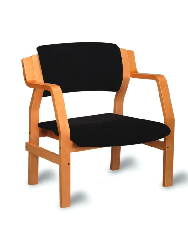 Devon Bariatric Armchair (Tested to 220kg) Natural Beech Faced / PU Lacquered